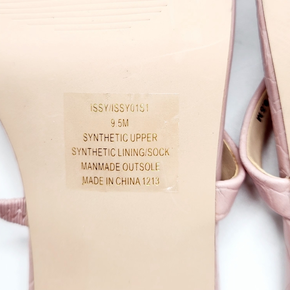 Steve Madden Issy Block Heel Slide Sandal Pink Sz 9.5M - Picture 15 of 16